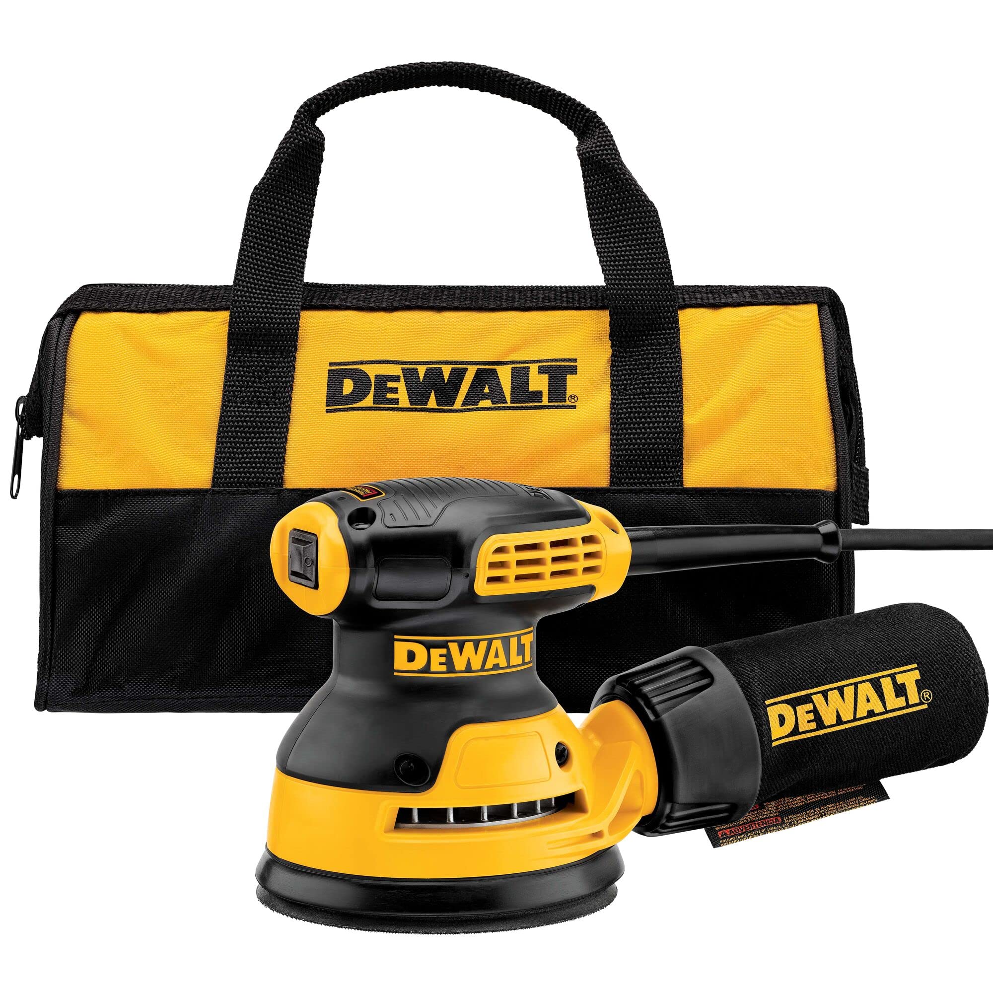 DEWALT Orbital Sander Kit, 5 inch, 3 amp, Corded, 12,00...