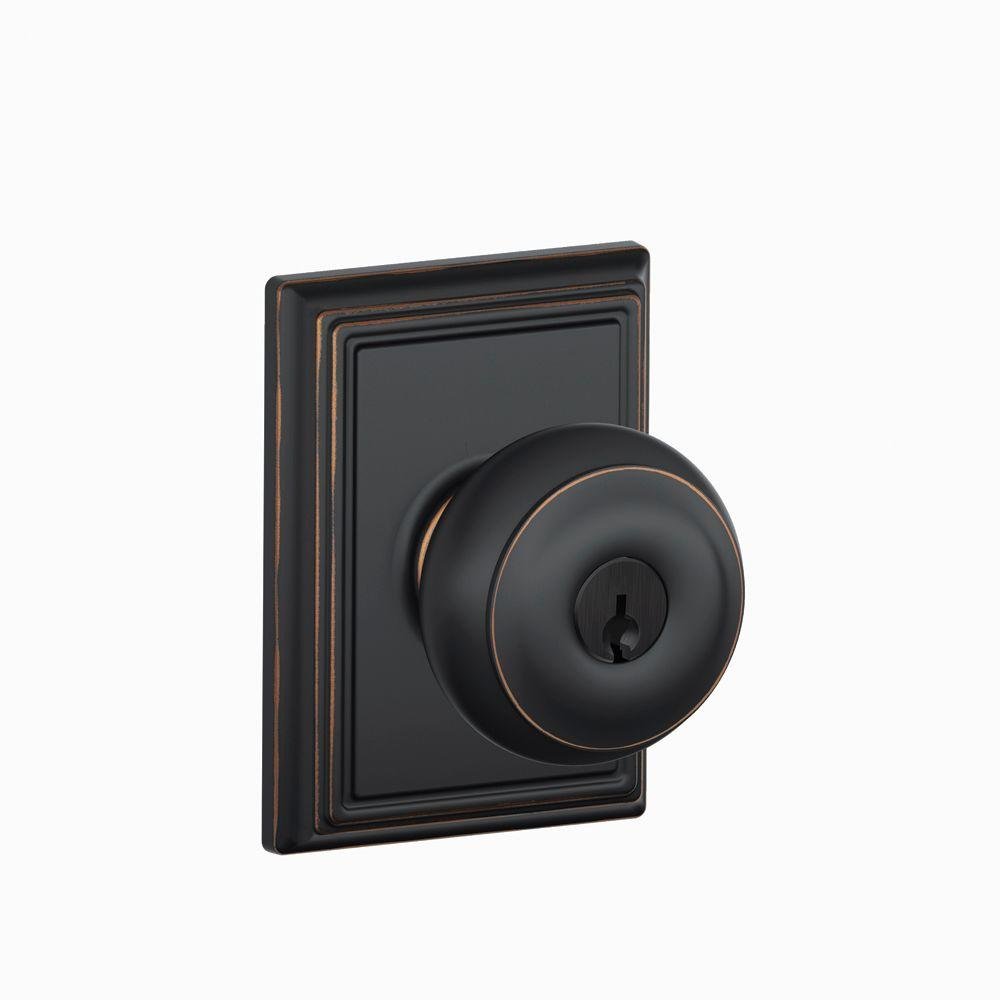 Schlage F10 GEO 605 Georgian Door Knob, Hall & Clos...