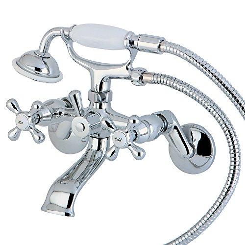 KINGSTON BRASS KS266C Vintage Wall MountClawfoot Tub Fa...