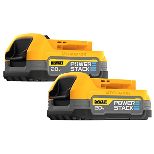 DEWALT 20V MAX* POWERSTACK™ Compact Battery, 2 Pack (DC...