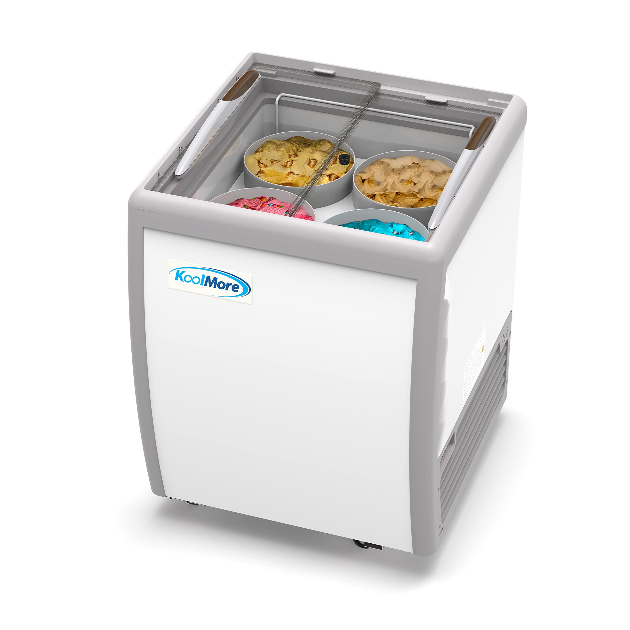 KoolMore 26 inch Commercial Ice Cream Dipping Cabinet D...