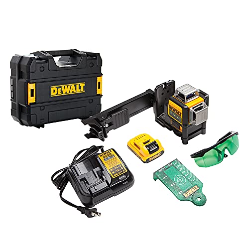 DEWALT 12V MAX Line Laser, 3 X 360, Green (DW089LG) , Yellow