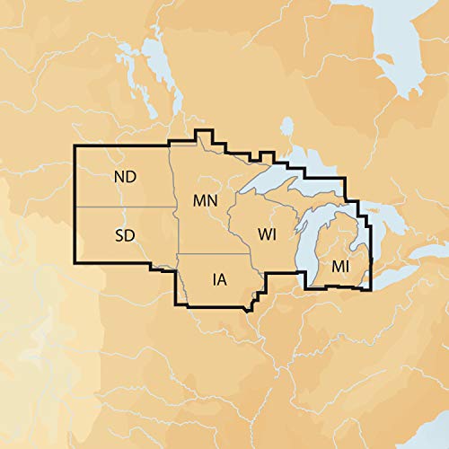 Navionics Plus Regions North Lake Charts on SD/MSD