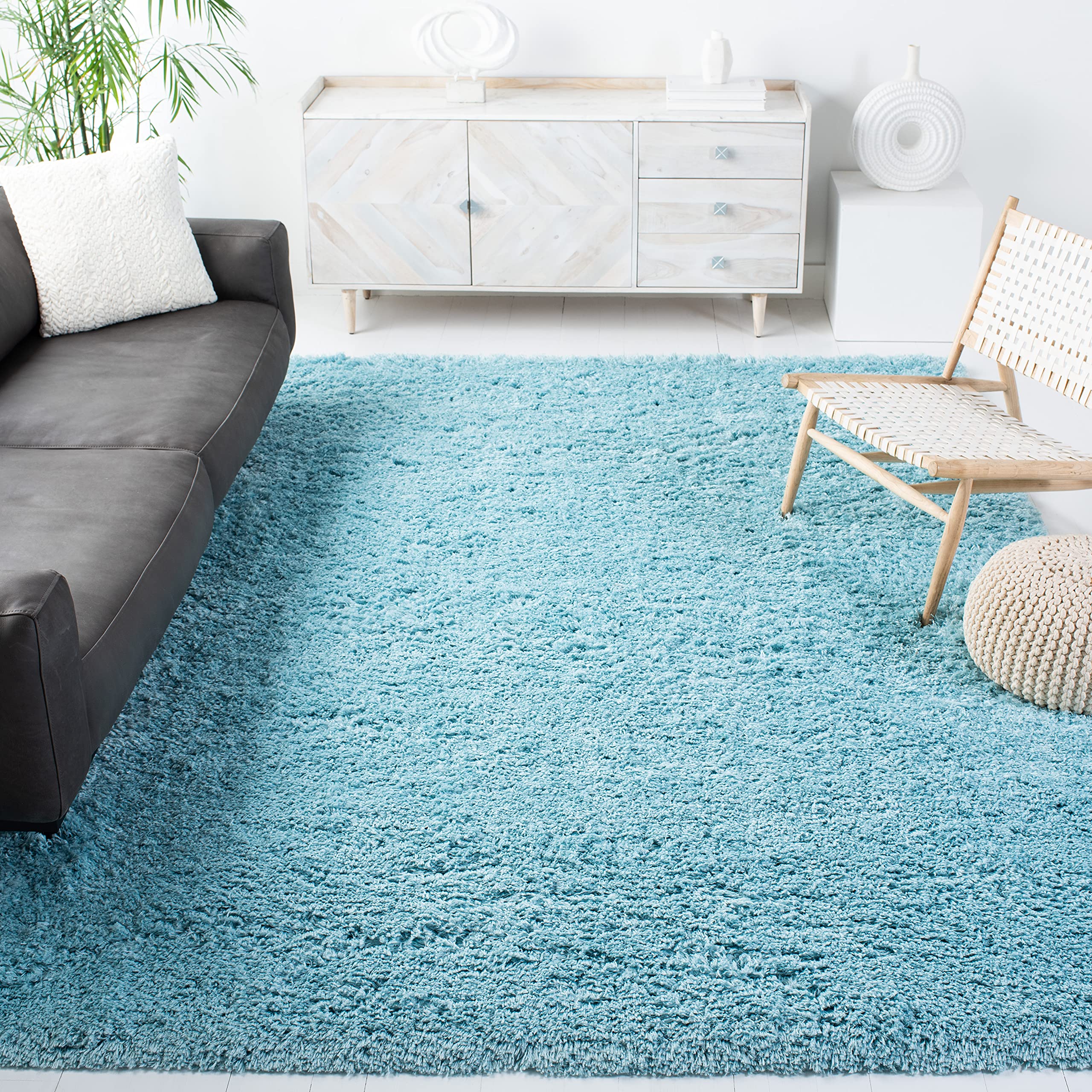 Safavieh Polar Shag Collection Area Rug - 9' x 12', Lig...