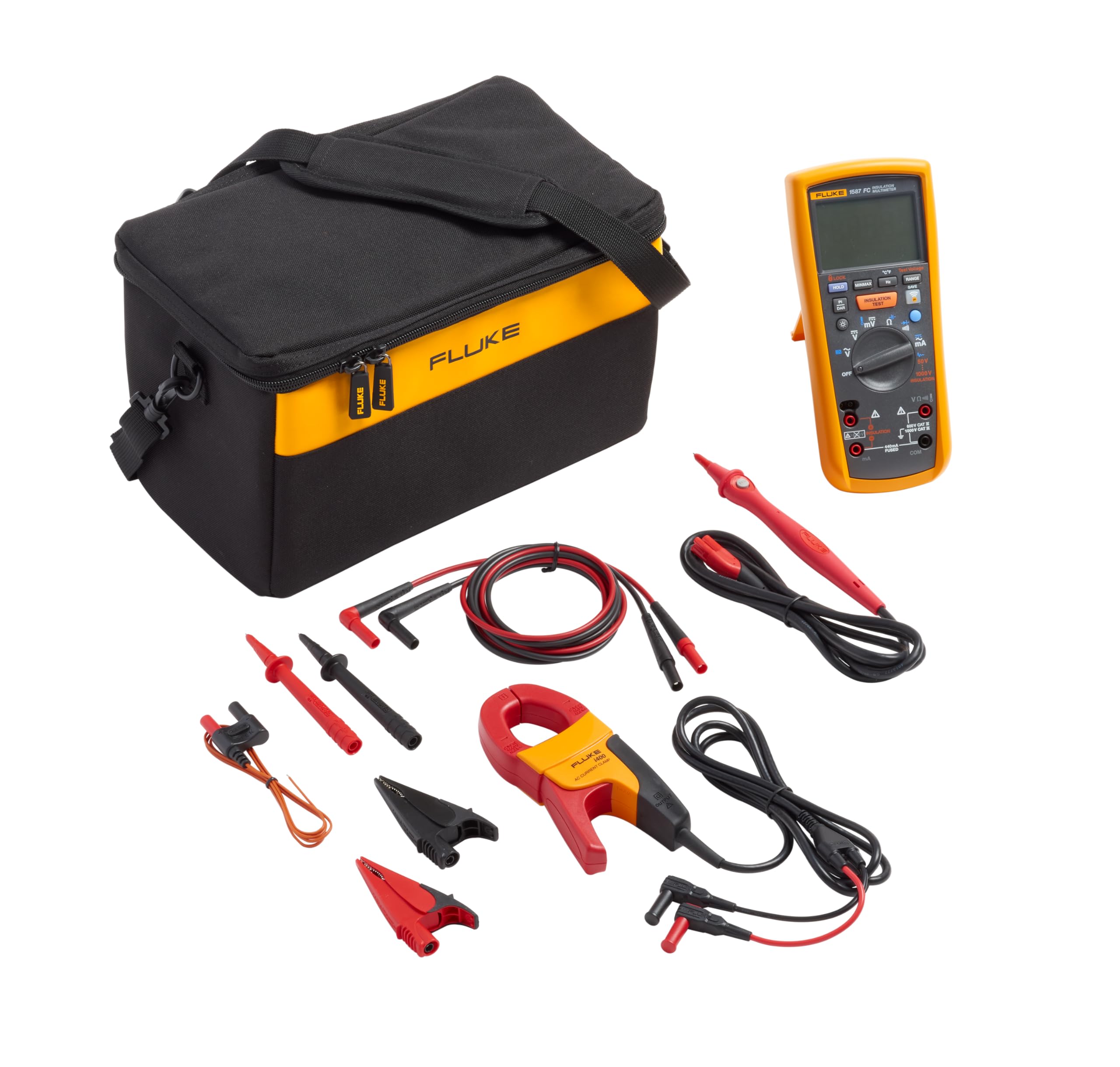 Fluke מודד בידוד 1587/I400 FC 2-In-1 עם מהדק...