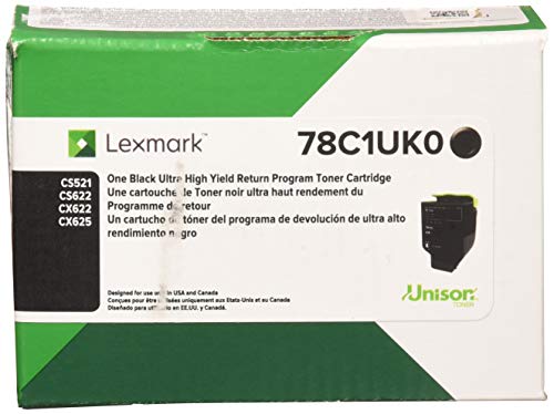 Lexmark 78C1UK0 מחסנית טונר להחזרת תפוקה גבוהה ב...