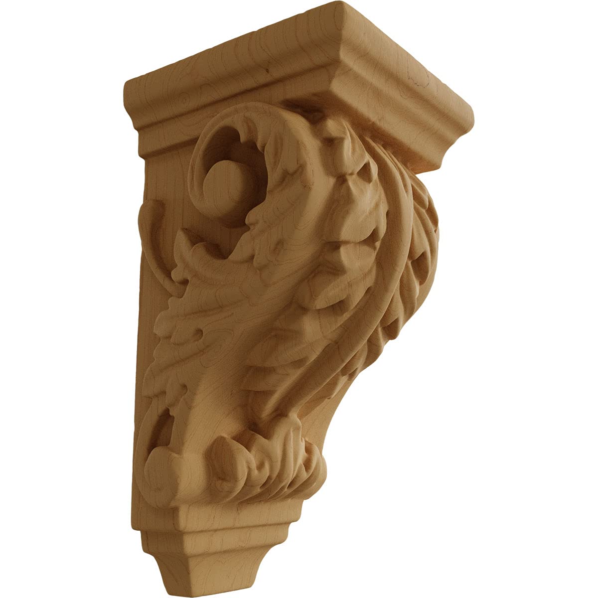 Ekena Millwork 2 1/4'W x 2 1/4'D x 4 1/4'H Acanthus Woo...