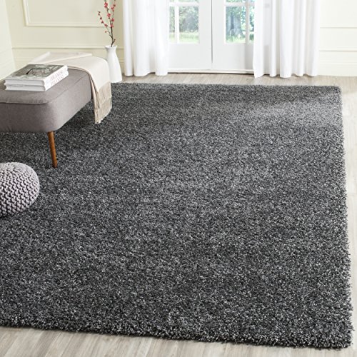 Safavieh California Shag Collection SG151-8484 Dark Gre...