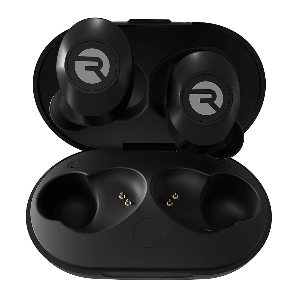 Raycon The Everyday Bluetooth Wireless Earbuds with Microphone- Stereo Sound in-Ear Bluetooth Headset True Wireless Earbuds 32 Hours Playtime (Matte Black)