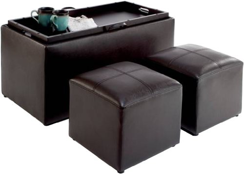 Convenience Concepts Sheridan Espresso Leather 3PC ????...