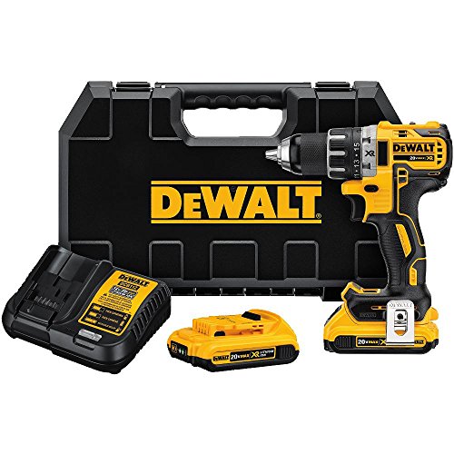 DEWALT DCD791D2 20V MAX XR Li-Ion 0.5" 2.0Ah Brush...