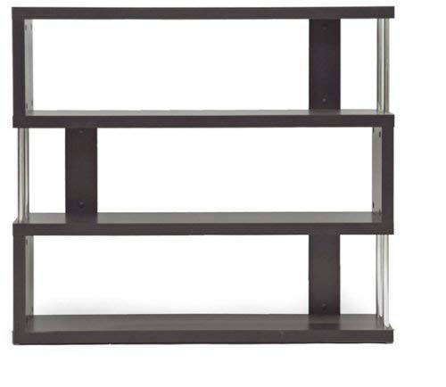 Baxton Studio Barnes Modern Bookcase, Dark Brown