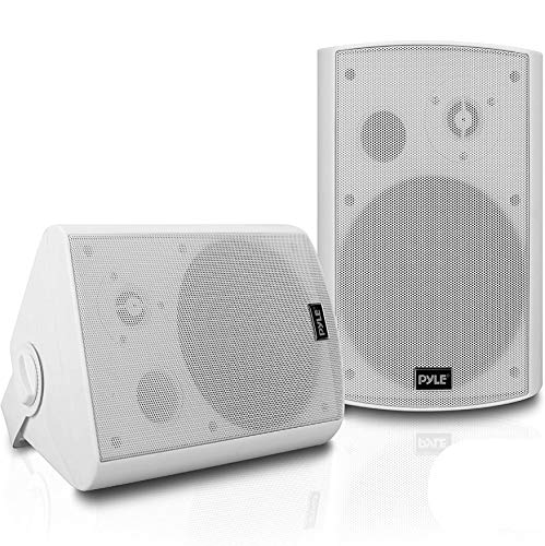 Pyle Outdoor Wall-Mount Patio Stereo Speaker - Waterpro...