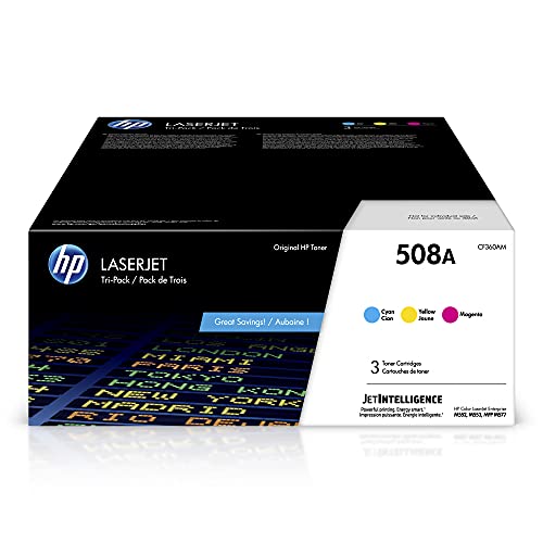 HP Original  508A Cyan, Magenta, Yellow Toner Cartridge...