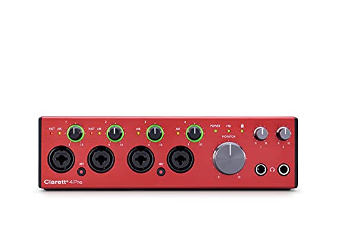 Focusrite ???? ????? USB ?? Clarett+ 4Pre 18-in/20-outs