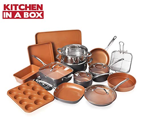 E. Mishan & Sons Gotham Steel Cookware + Bakeware Set w...