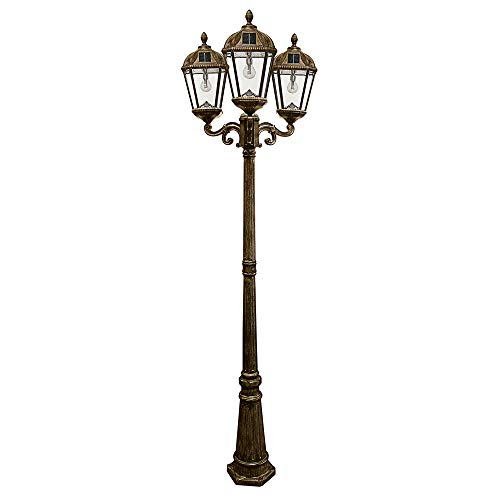 Gama Sonic GS-98B-T-WB Royal Bulb Triple Head Lamp Post...