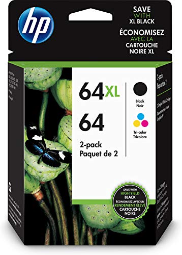 HP ?????? ??? ?????? 2-Pack 64 CLR/64XL BLK (3YP23AN#14...