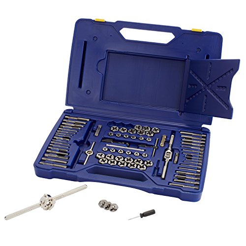 IRWIN Tap And Die Set, Machine Screw/SAE/Metric, 76-Pie...