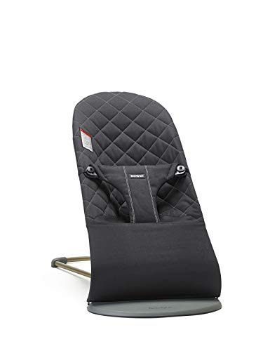 BABYBJORN Bouncer Bliss, Cotton, Black (006016US)