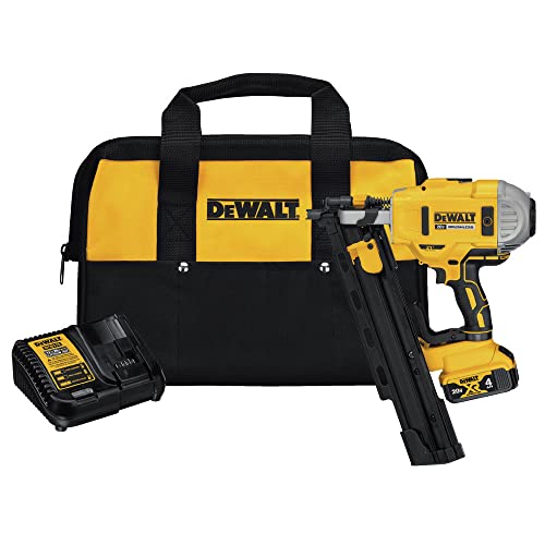 DEWALT 20V MAX Framing Nailer Kit, 21-Degree, Plastic C...